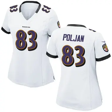 Women's Nike Baltimore Ravens Tony Poljan Jersey - White Game
