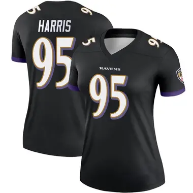 Women's Nike Baltimore Ravens Trent Harris Jersey - Black Legend