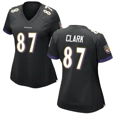 Women's Nike Baltimore Ravens Trevon Clark Jersey - Black Game