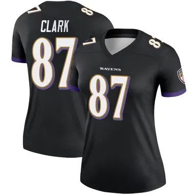 Women's Nike Baltimore Ravens Trevon Clark Jersey - Black Legend