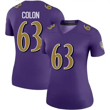 Women's Nike Baltimore Ravens Trystan Colon Color Rush Jersey - Purple Legend