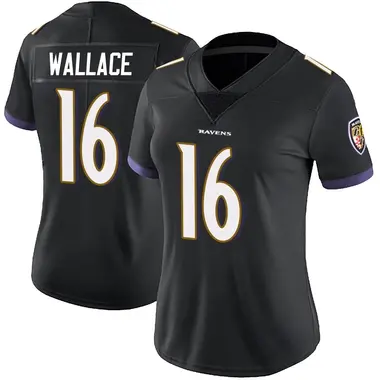Women's Nike Baltimore Ravens Tylan Wallace Alternate Vapor Untouchable Jersey - Black Limited