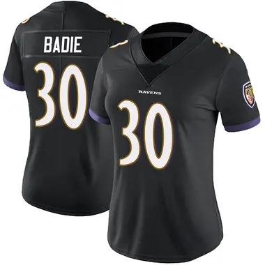 Women's Nike Baltimore Ravens Tyler Badie Alternate Vapor Untouchable Jersey - Black Limited