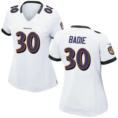 Women's Nike Baltimore Ravens Tyler Badie Jersey - White Game