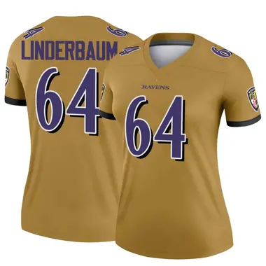 Women's Nike Baltimore Ravens Tyler Linderbaum Inverted Jersey - Gold Legend