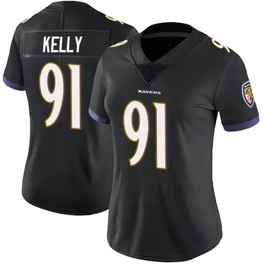 Women's Nike Baltimore Ravens Xavier Kelly Alternate Vapor Untouchable Jersey - Black Limited