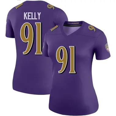 Women's Nike Baltimore Ravens Xavier Kelly Color Rush Jersey - Purple Legend