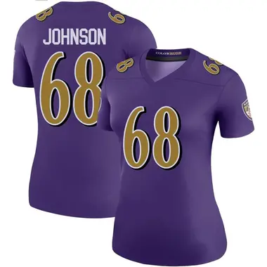 Women's Nike Baltimore Ravens Zack Johnson Color Rush Jersey - Purple Legend