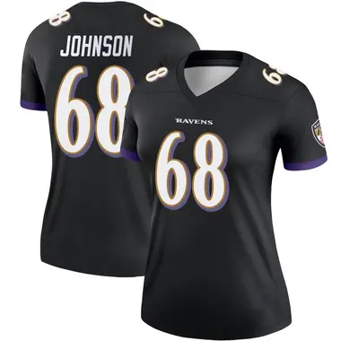 Women's Nike Baltimore Ravens Zack Johnson Jersey - Black Legend