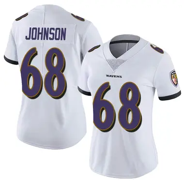 Women's Nike Baltimore Ravens Zack Johnson Vapor Untouchable Jersey - White Limited