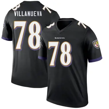Youth Nike Baltimore Ravens Alejandro Villanueva Jersey - Black Legend