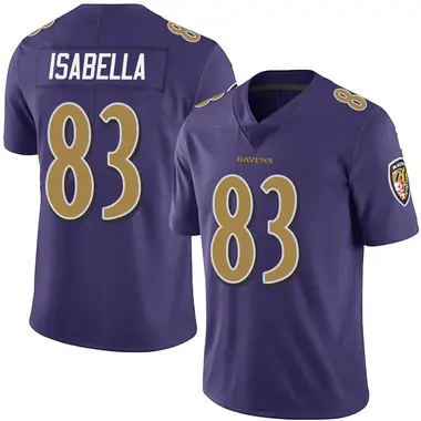 Youth Nike Baltimore Ravens Andy Isabella Team Color Vapor Untouchable Jersey - Purple Limited