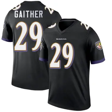Youth Nike Baltimore Ravens Bailey Gaither Jersey - Black Legend
