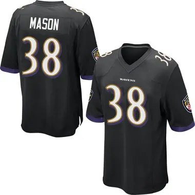 Youth Nike Baltimore Ravens Ben Mason Jersey - Black Game