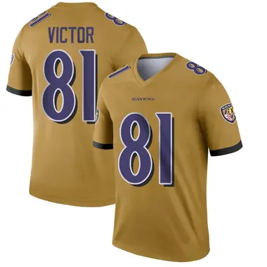 Youth Nike Baltimore Ravens Binjimen Victor Inverted Jersey - Gold Legend