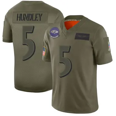 Youth Nike Baltimore Ravens Brett Hundley 2019 Salute to Service Jersey - Camo Limited