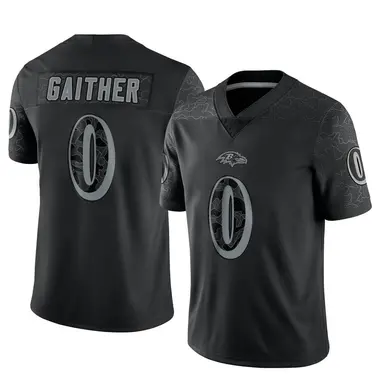 Youth Nike Baltimore Ravens Brian Gaither Reflective Jersey - Black Limited