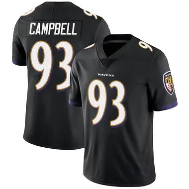 Youth Nike Baltimore Ravens Calais Campbell Alternate Vapor Untouchable Jersey - Black Limited