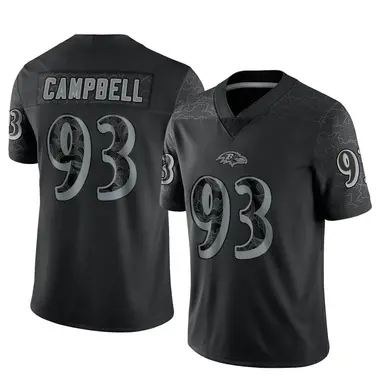 Youth Nike Baltimore Ravens Calais Campbell Reflective Jersey - Black Limited