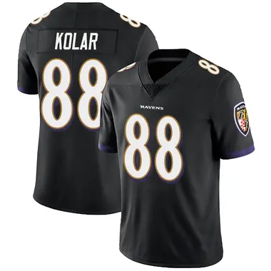 Youth Nike Baltimore Ravens Charlie Kolar Alternate Vapor Untouchable Jersey - Black Limited