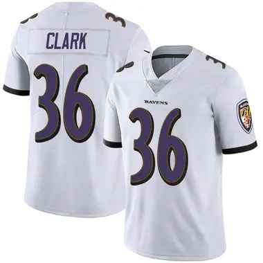 Youth Nike Baltimore Ravens Chuck Clark Vapor Untouchable Jersey - White Limited