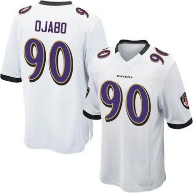 Youth Nike Baltimore Ravens David Ojabo Jersey - White Game