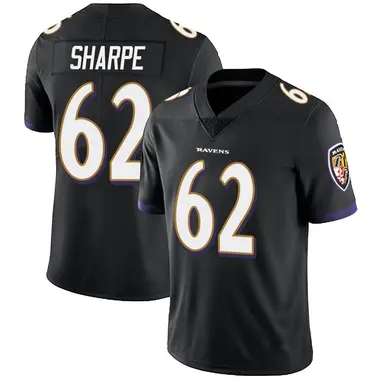 Youth Nike Baltimore Ravens David Sharpe Alternate Vapor Untouchable Jersey - Black Limited
