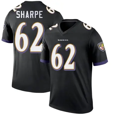 Youth Nike Baltimore Ravens David Sharpe Jersey - Black Legend