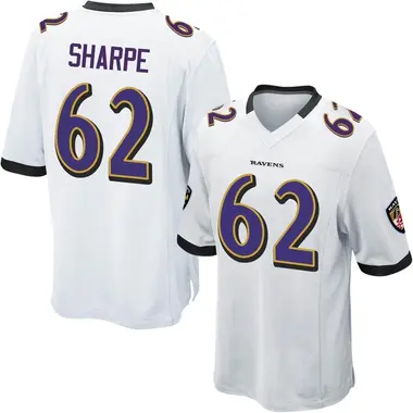 Youth Nike Baltimore Ravens David Sharpe Jersey - White Game