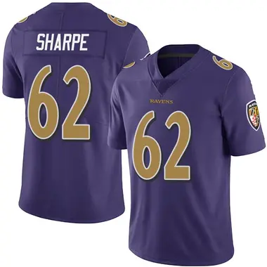 Youth Nike Baltimore Ravens David Sharpe Team Color Vapor Untouchable Jersey - Purple Limited