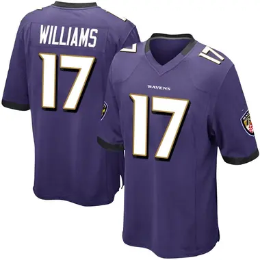 Youth Nike Baltimore Ravens Devon Williams Team Color Jersey - Purple Game