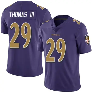 Youth Nike Baltimore Ravens Earl Thomas Team Color Vapor Untouchable Jersey - Purple Limited