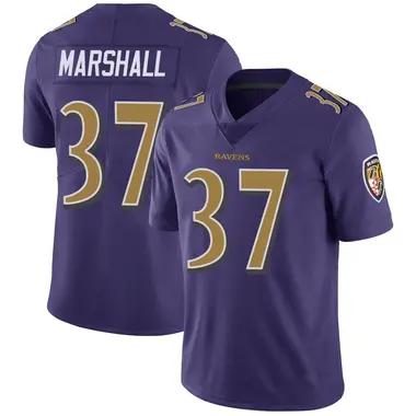 Youth Nike Baltimore Ravens Iman Marshall Color Rush Vapor Untouchable Jersey - Purple Limited