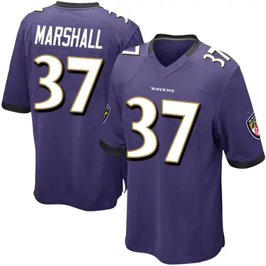 Youth Nike Baltimore Ravens Iman Marshall Team Color Jersey - Purple Game