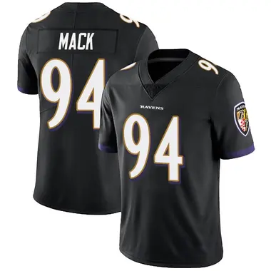 Youth Nike Baltimore Ravens Isaiah Mack Alternate Vapor Untouchable Jersey - Black Limited