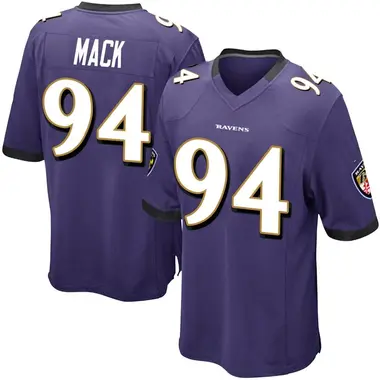 Youth Nike Baltimore Ravens Isaiah Mack Team Color Jersey - Purple Game