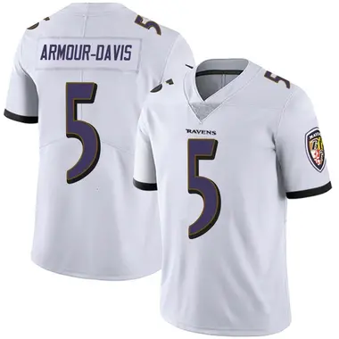 Youth Nike Baltimore Ravens Jalyn Armour-Davis Vapor Untouchable Jersey - White Limited