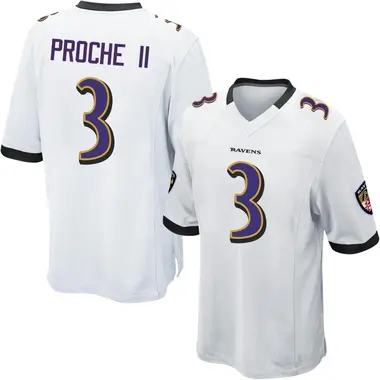 Youth Nike Baltimore Ravens James Proche II Jersey - White Game