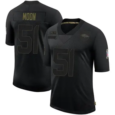 Youth Nike Baltimore Ravens Jeremiah Moon 2020 Salute To Service Jersey - Black Limited