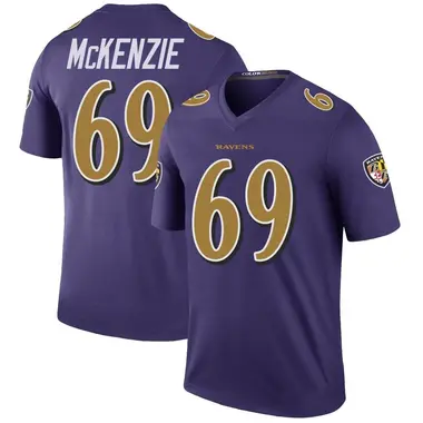 Youth Nike Baltimore Ravens Kahlil McKenzie Color Rush Jersey - Purple Legend