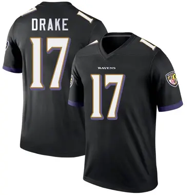 Youth Nike Baltimore Ravens Kenyan Drake Jersey - Black Legend