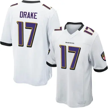 Youth Nike Baltimore Ravens Kenyan Drake Jersey - White Game