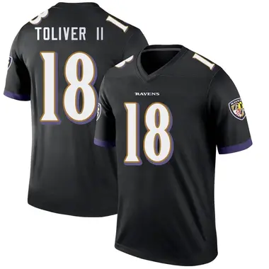 Youth Nike Baltimore Ravens Kevin Toliver II Jersey - Black Legend