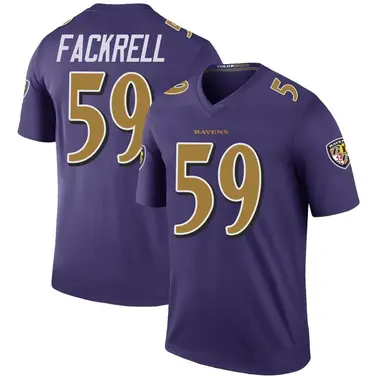 Youth Nike Baltimore Ravens Kyler Fackrell Color Rush Jersey - Purple Legend