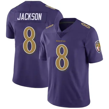 Youth Nike Baltimore Ravens Lamar Jackson Color Rush Vapor Untouchable Jersey - Purple Limited