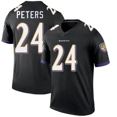 Youth Nike Baltimore Ravens Marcus Peters Jersey - Black Legend