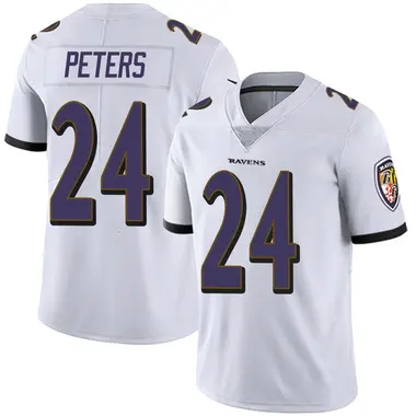 Youth Nike Baltimore Ravens Marcus Peters Vapor Untouchable Jersey - White Limited
