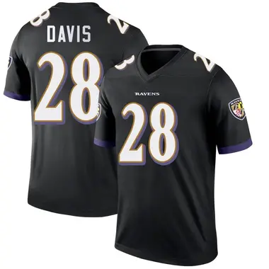 Youth Nike Baltimore Ravens Mike Davis Jersey - Black Legend
