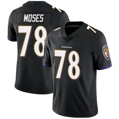 Youth Nike Baltimore Ravens Morgan Moses Alternate Vapor Untouchable Jersey - Black Limited