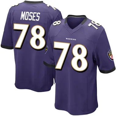 Youth Nike Baltimore Ravens Morgan Moses Team Color Jersey - Purple Game
